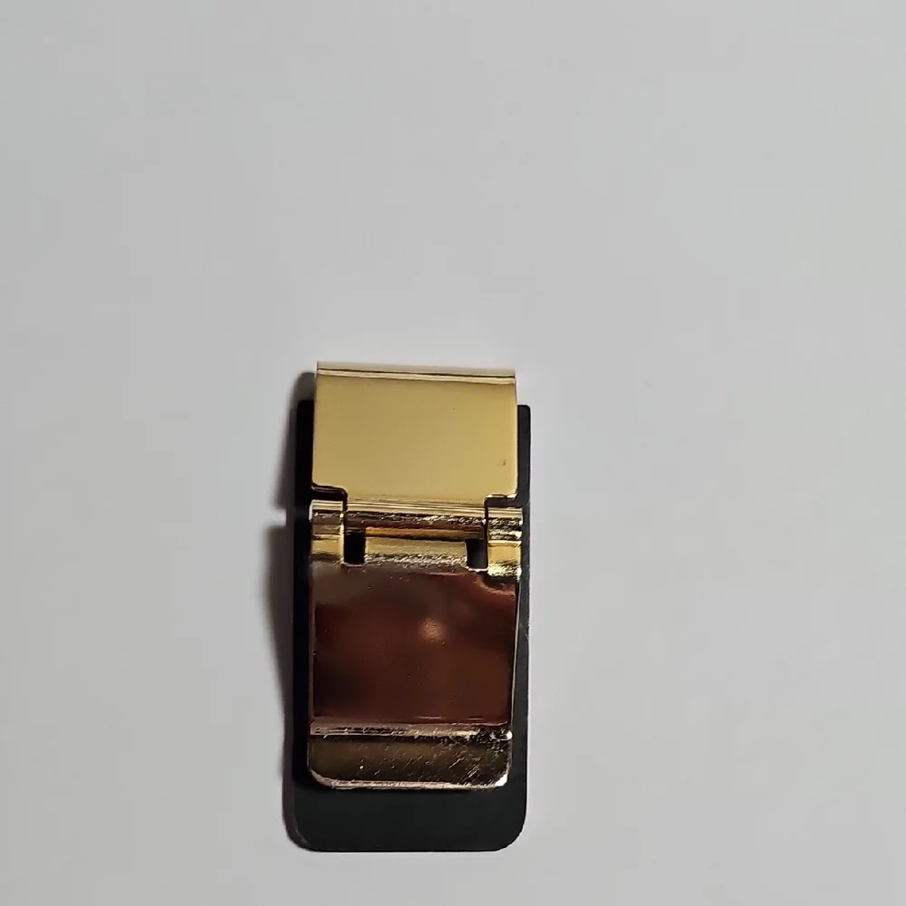 Elegant Vintage Dior Gold and Black Money Clip